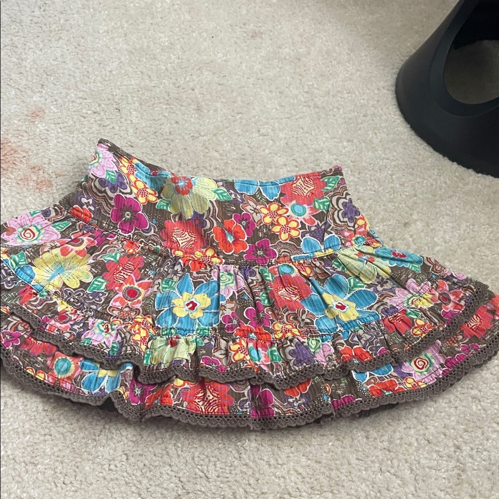 Colorful Floral Kids Skirt
